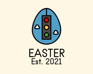 Stoplight Easter Egg logo design