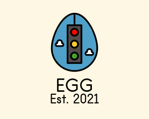 Stoplight Easter Egg logo design