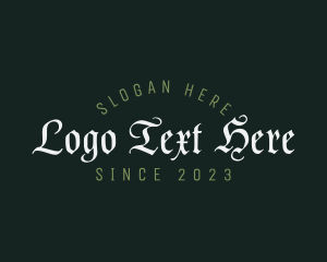 Whiskey - Classic Gothic Business logo design