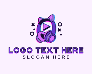 Play - Fun Gamer Headset logo design