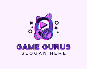 Gadget - Fun Gamer Headset logo design