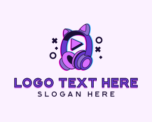 Game - Fun Gamer Headset logo design