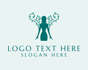 Salon - Woman Nature Spa logo design