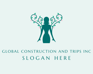 Nature Conservation - Woman Nature Spa logo design