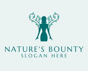 Woman Nature Spa logo design