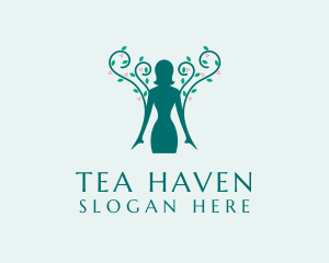 Woman Nature Spa logo design