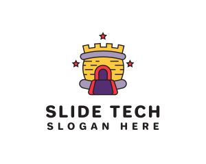 Slide - Kiddie Bounce Castle logo design
