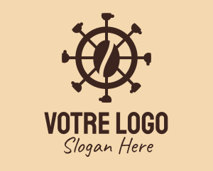 Latte - Coffee Bean Wheel logo design