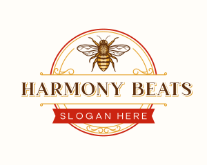 Insect - Luxury Hone Bee logo design