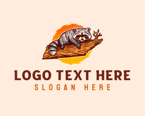 Map - Tennessee Raccoon Wildlife logo design