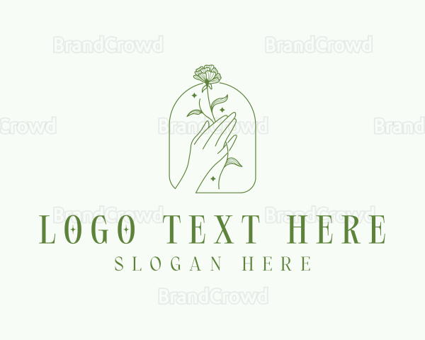 Flower Hand Wellness Logo