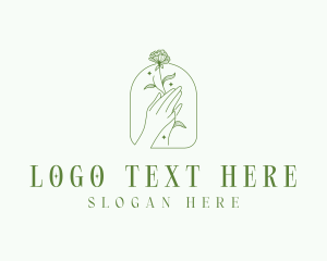 Florist - Flower Hand Wellness logo design