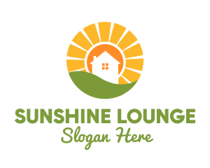 Sunset House Village logo design