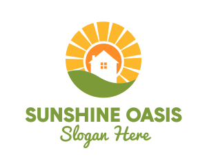 Sunset House Village logo design