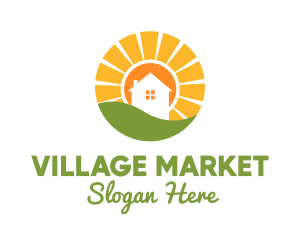 Village - Sunset House Village logo design