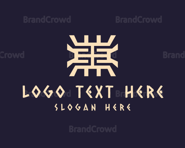 Tribal Aztec Pattern Logo