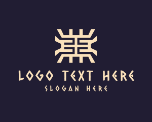 Museum - Tribal Aztec Pattern logo design