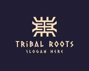 Tribal Aztec Pattern logo design