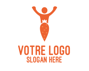 Orange - Orange Carrot Human logo design