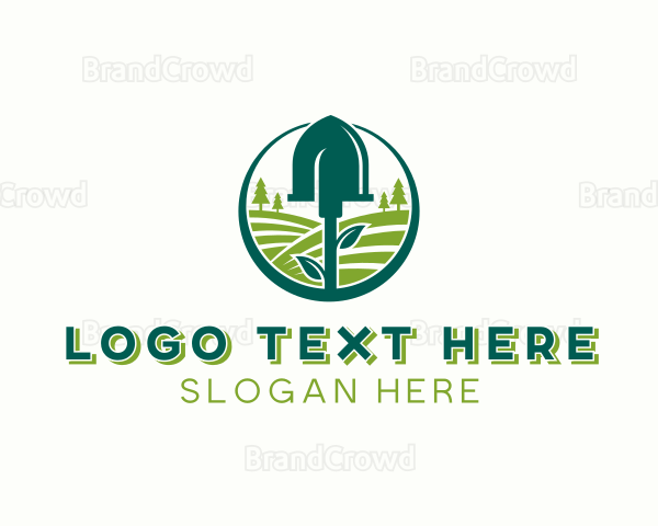 Tree Planting Shovel Logo