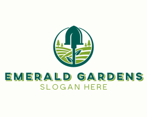 Tree Planting Shovel logo design