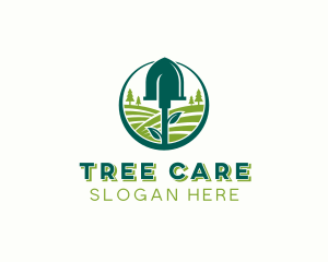 Tree Planting Shovel logo design