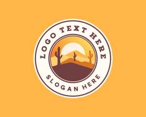 Rodeo - West Desert Landscape logo design