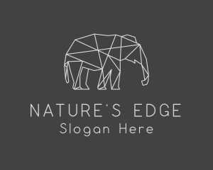 Wilderness - Geometric Elephant Safari logo design