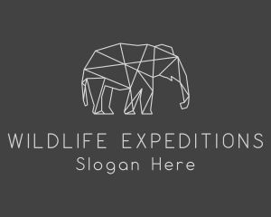 Safari - Geometric Elephant Safari logo design