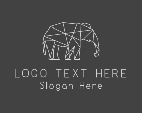 Geometric Elephant Safari