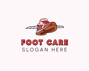 Flying Foot Wear logo design