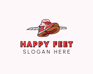 Flying Foot Wear logo design