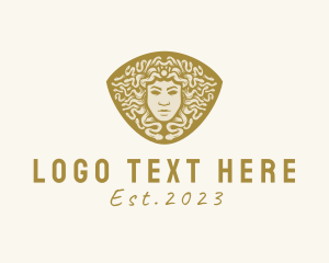 Greek Mythology - Medusa Gorgon Crest logo design