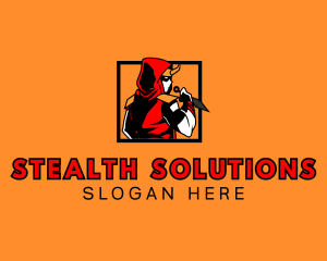 Stealth - Ninja Kunai Gaming logo design