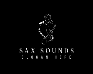 Sax - Classical Saxophone Musician logo design