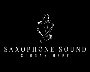 Saxophone - Classical Saxophone Musician logo design
