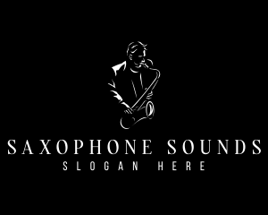 Saxophone - Classical Saxophone Musician logo design