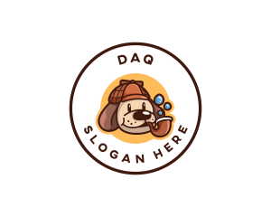 Detective Pet Dog Logo