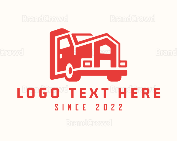 Truck Transport Letter A Logo