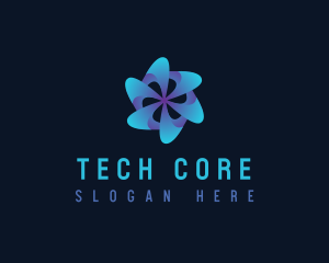 Tech Motion Fan logo design