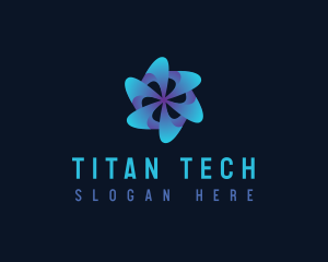 Tech Motion Fan logo design