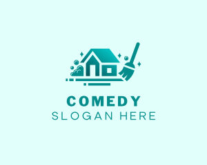 Make Over - Broom House Cleaning logo design