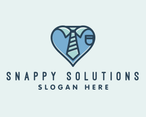 Snappy - Modern Heart Shirt Tie logo design