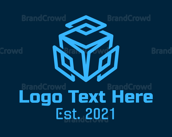 Blue Digital Box Logo