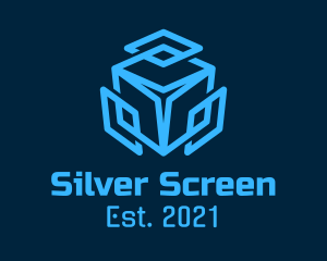 Game Streaming - Blue Digital Box logo design