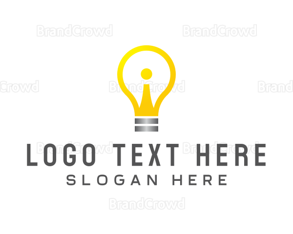 Idea Bulb Letter I Logo