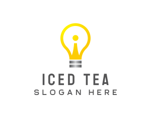 Idea Bulb Letter I logo design