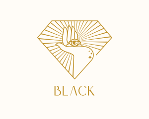 Gold Clairvoyant Eye logo design