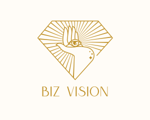 Gold Clairvoyant Eye logo design