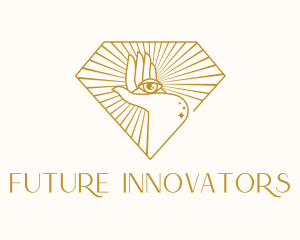 Visionary - Gold Clairvoyant Eye logo design
